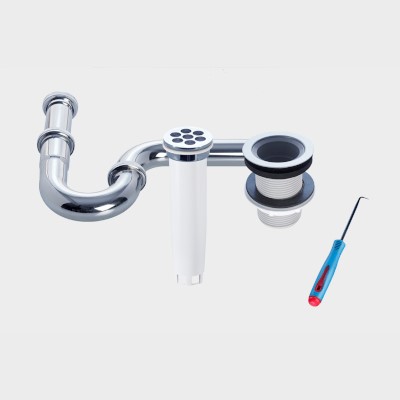 AquaFree HygieneSiphon starterspakket chroom zwanenhals