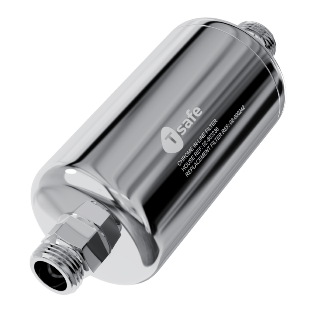 T-Safe in-line chroom kleur